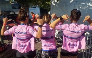 Les maillots roses des gagnantes…..ça claque 💪