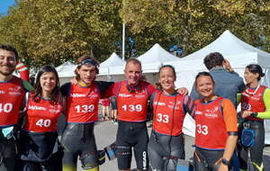 SHT au départ du Swim run des 20 plages 