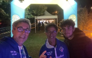Lahcen , Antoine et son fiston qui finira 4° au scratch du 12KM 